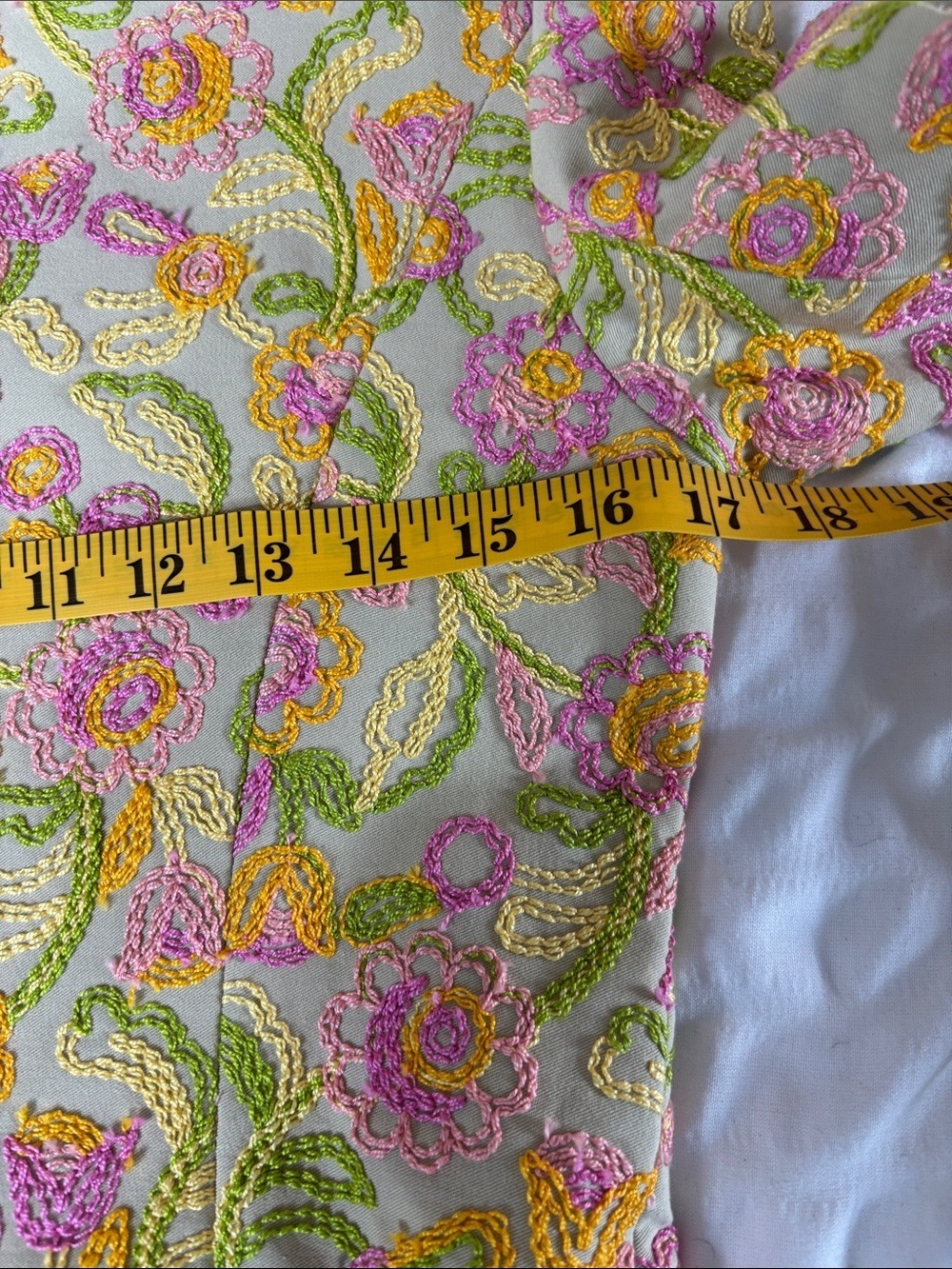 Cynthia Steffe Floral Embroidered Daisy-Trim Jacket Size 6 NWT - Picture 10 of 11